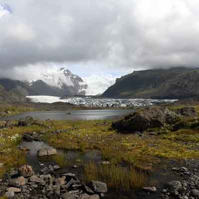 Wandern zum Svínafellsjökull
